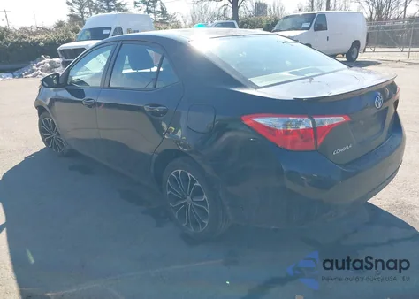 2015 Toyota Corolla S Plus z USA, uszkodzony, nr VIN 2T1BURHE8FC234788